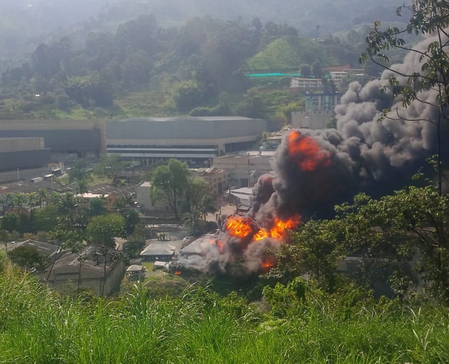 Incendio La Estrella- foto cortesía