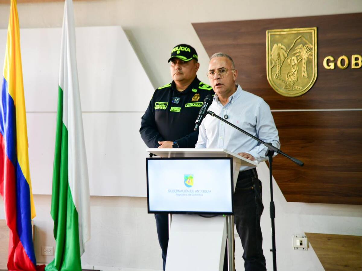 Antioquia insiste en refuerzos nacionales tras hechos de intimidación armada en el Suroeste