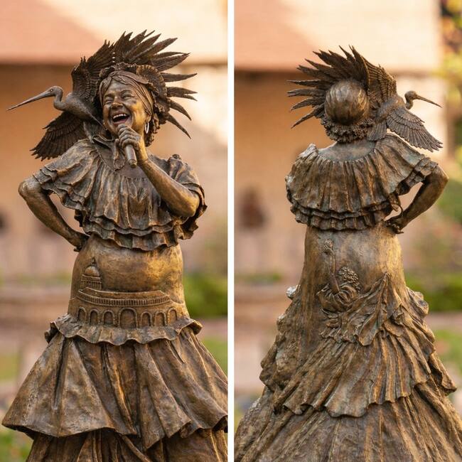 Escultura que pondrán en la Calle de la Frescura, en Mompox. // Gobernación de Bolívar