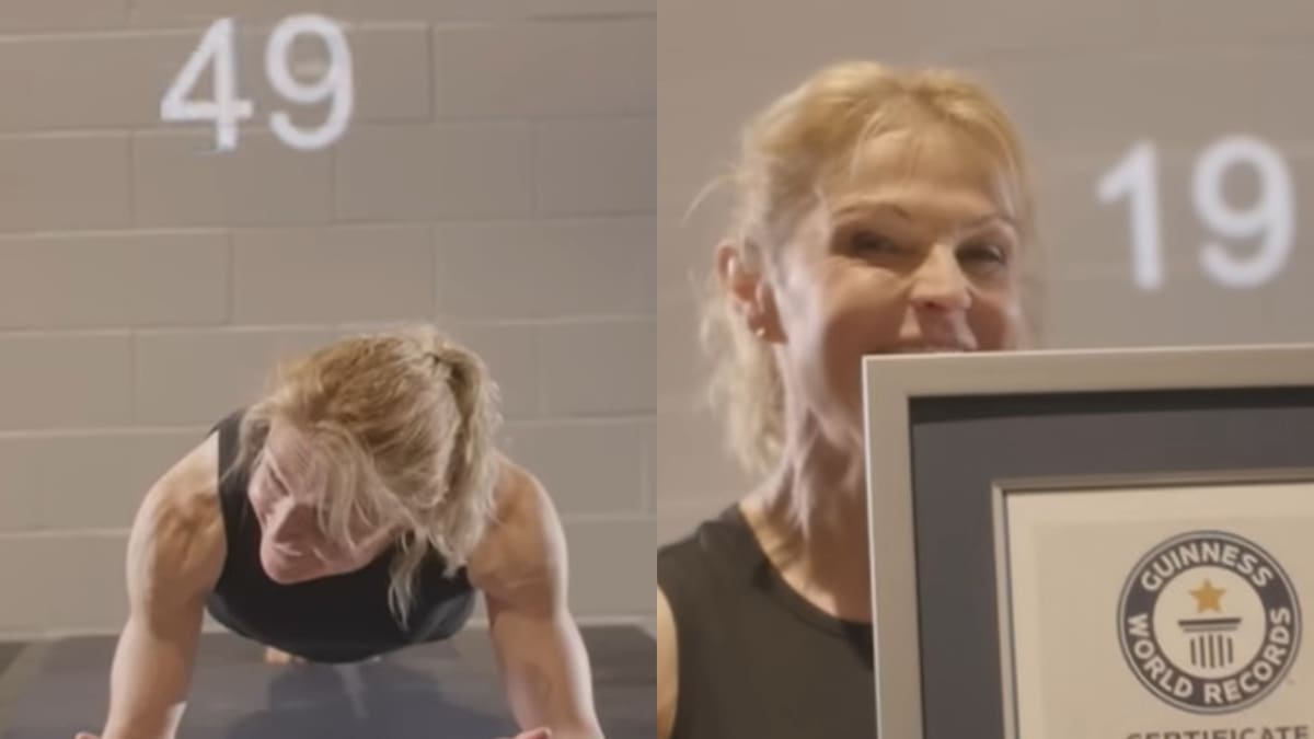 Duró 4 horas haciendo plancha abdominal e hizo 1.575 flexiones en una hora: historia de Donna Wilde