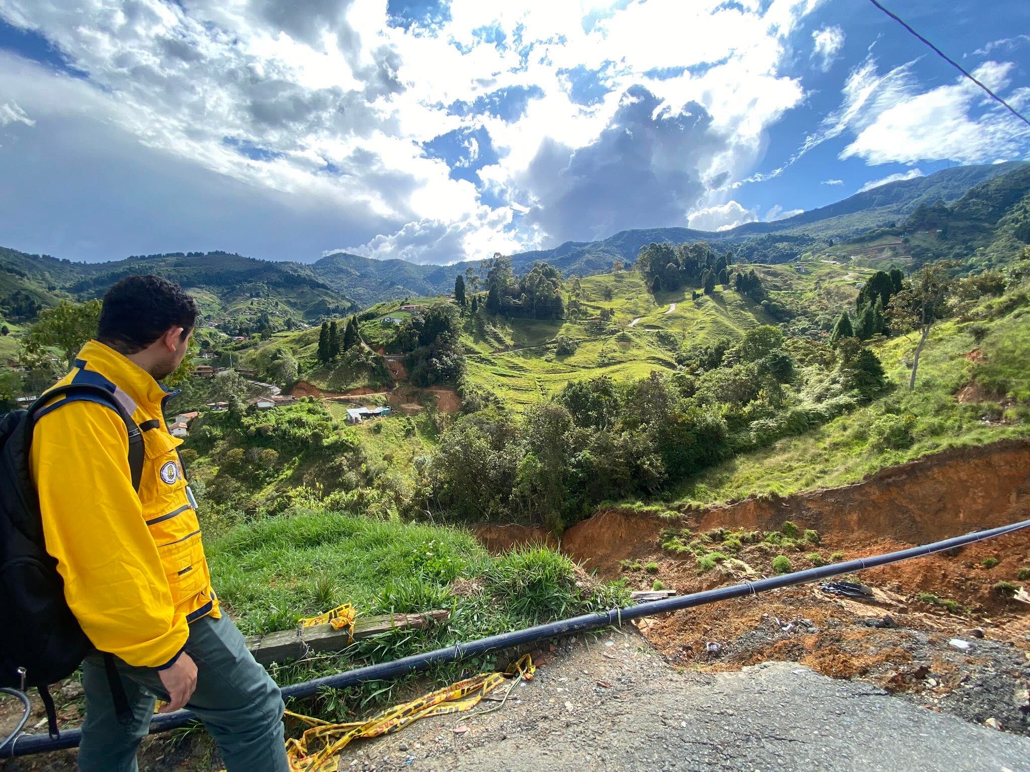 Emergencias por las lluvias en Medellín. Cortesía: Dagrd.