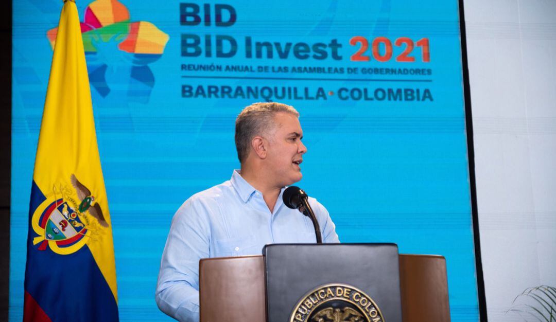 Presidente Duque presentando el Circuito Colombia