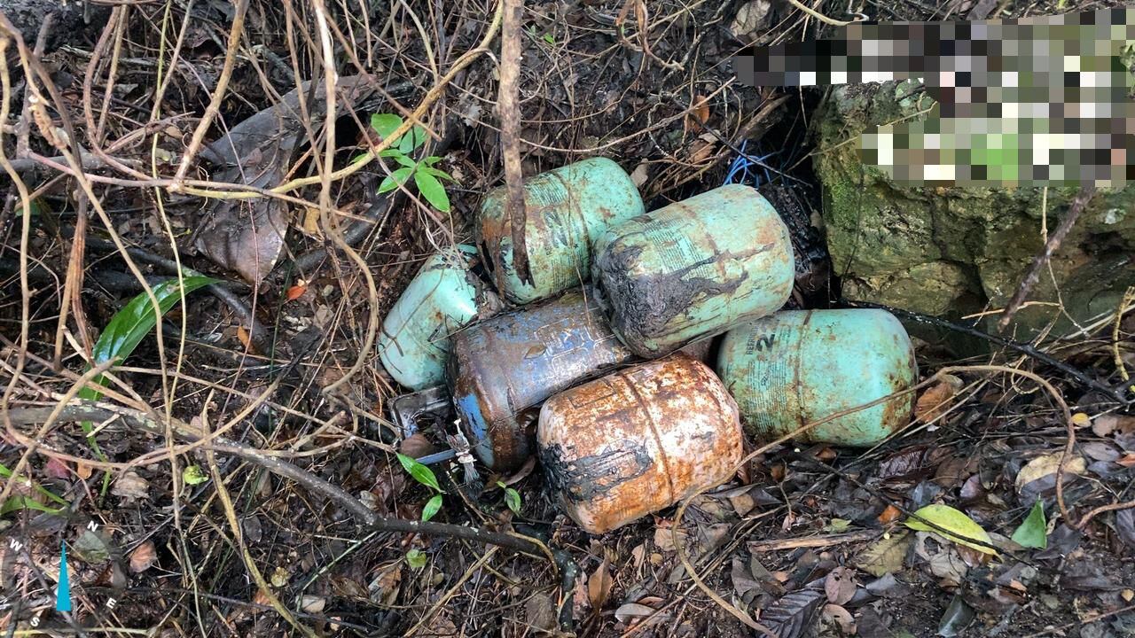 Cilindros hallados en zona rural El Zulia, Norte de  Santander