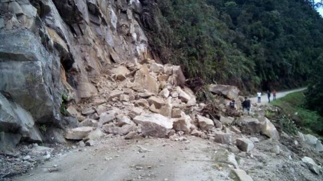 La vía la Soberanía es el corredor más afectado por las lluvias en Norte de Santander.