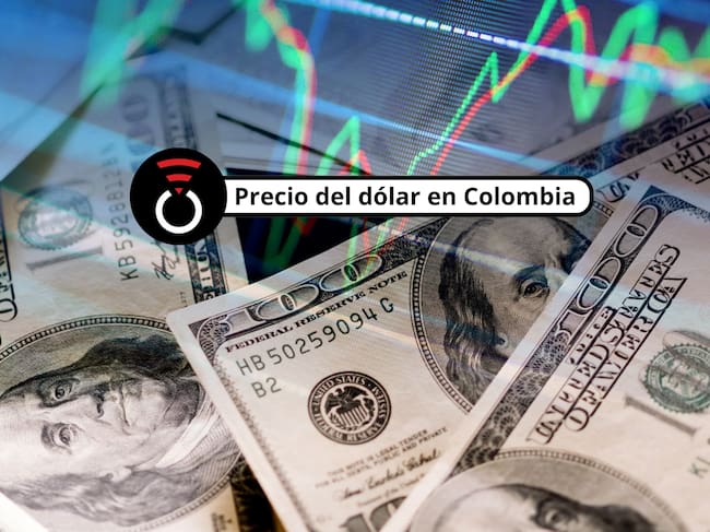 De fondo: Imágenes ilustrativas de dólares estadounidenses, representados en billetes de 100 y una imagen translúcida de estadísticas económicas (Crédito: Getty Images)