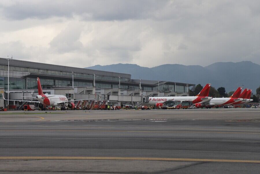 Operación aérea en el Aeropuerto Internacional El Dorado de Bogotá. (Colprensa - Álvaro Tavera)