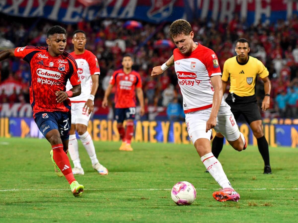 Independiente Medellín, nuevo líder tras igualar con Santa Fe: resumen y goles