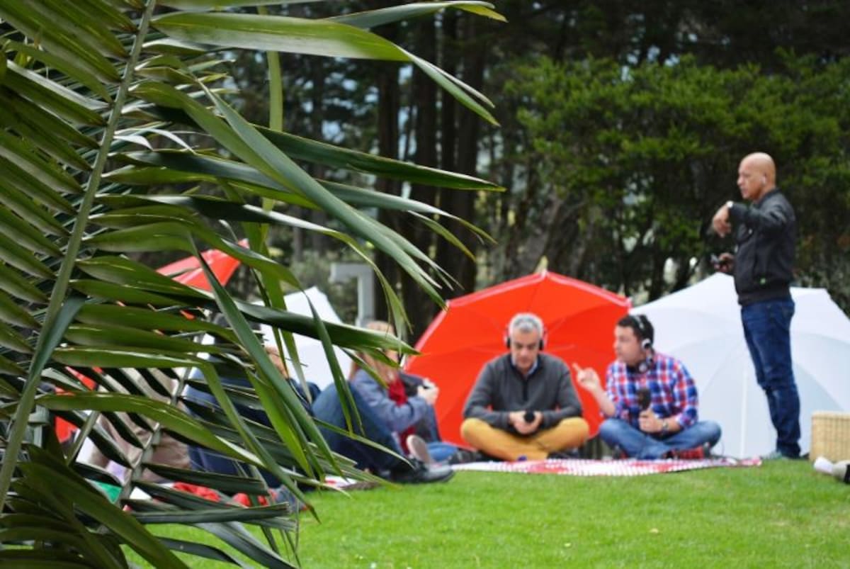 Un previo ensayo antes de dar inicio al programa