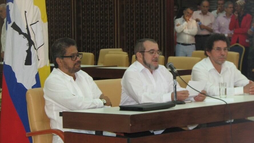 Miembros de la delegación de las Farc en La Habana - Imagen de archivo. Foto: Colprensa