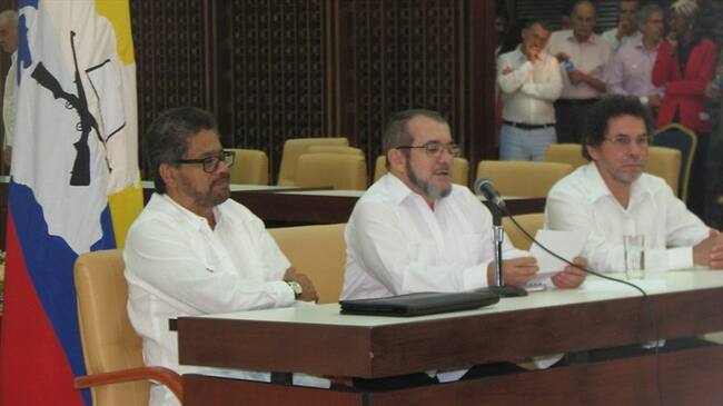 Miembros de la delegación de las Farc en La Habana - Imagen de archivo. Foto: Colprensa