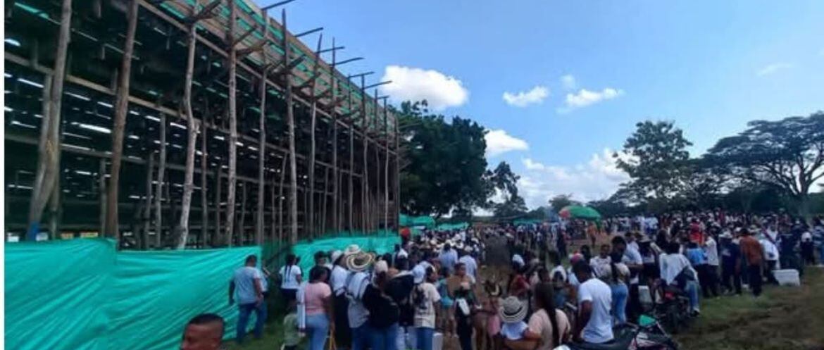 Tarde de vaquillas dejó cinco heridos en Caucasia, Antioquia. Foto: Cortesía.