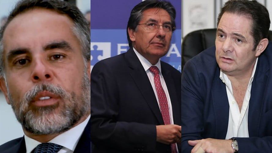 Armando Benedetti, Néstor Humberto Martínez, Germán Vargas Lleras. Foto: Colprensa