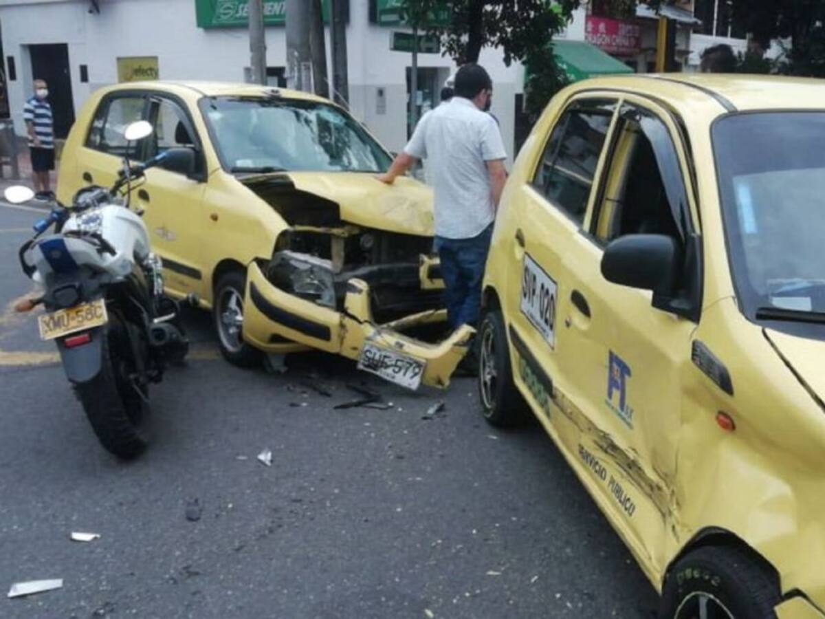 Cuatro heridos deja múltiple choque en el sur de Barranquilla