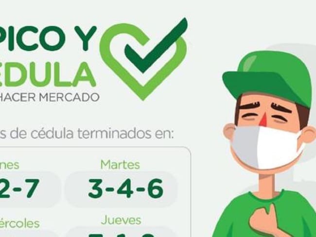 Pico y cédula en Girón para mercar