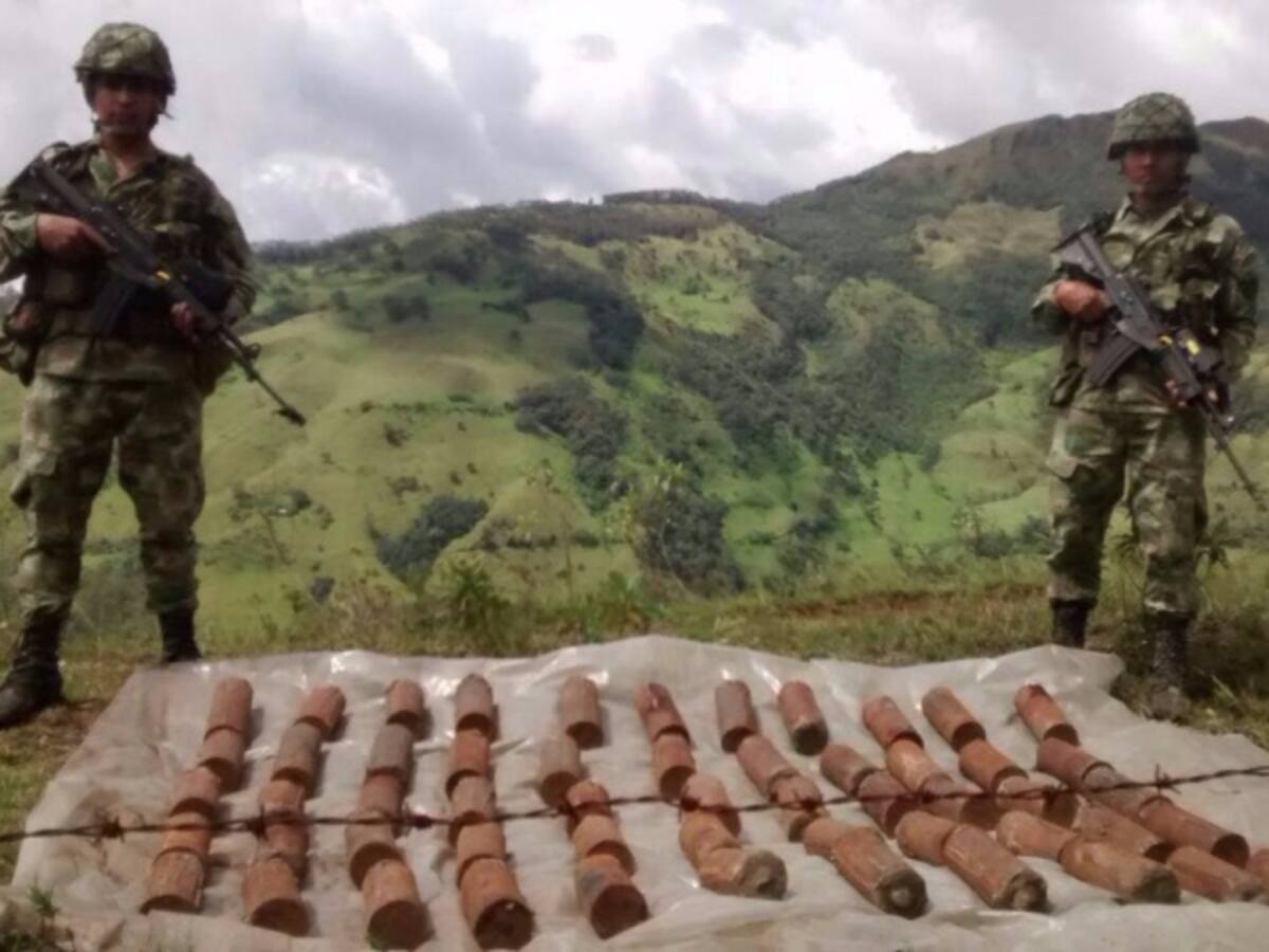 El Ejército desactivó 55 tatucos de la guerrilla en Jambaló, Cauca