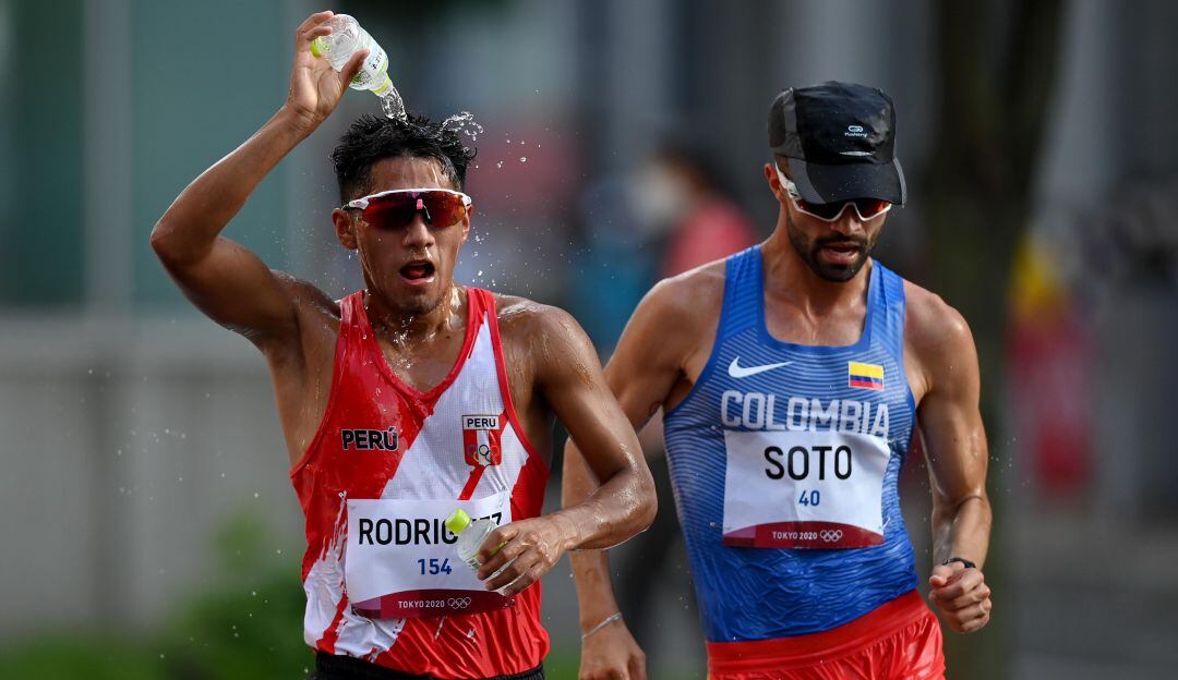 Manuel Esteban Soto durante la prueba de los 20 kilómetros marcha.
