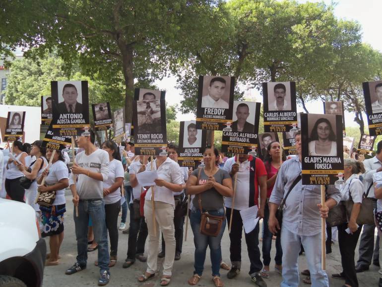 Familiares de desaparecidos en Norte de Santander