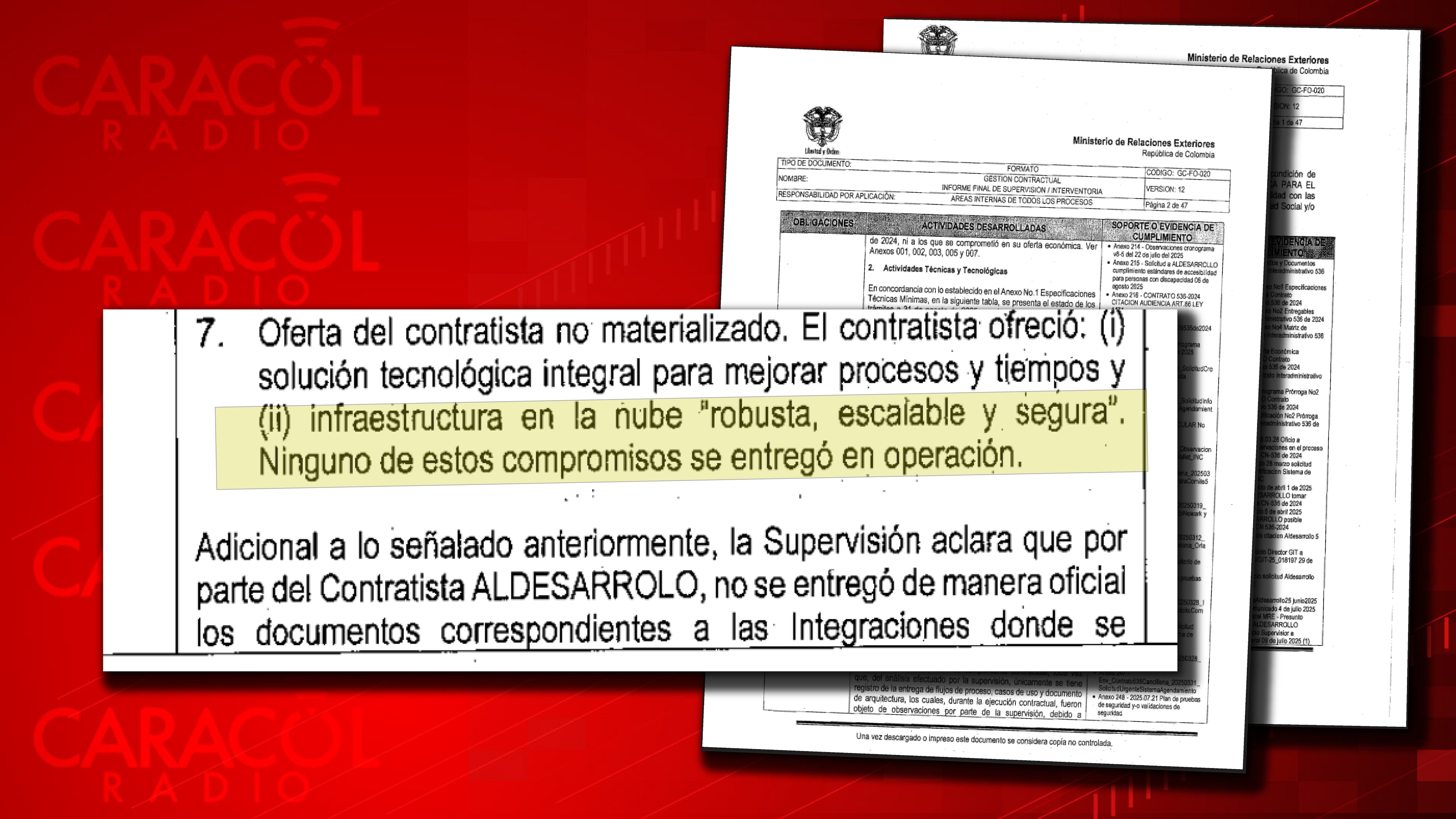 La seguridad de dicha nube, crucial para el cumplimiento del objeto del contrato, tampoco fue garantizada