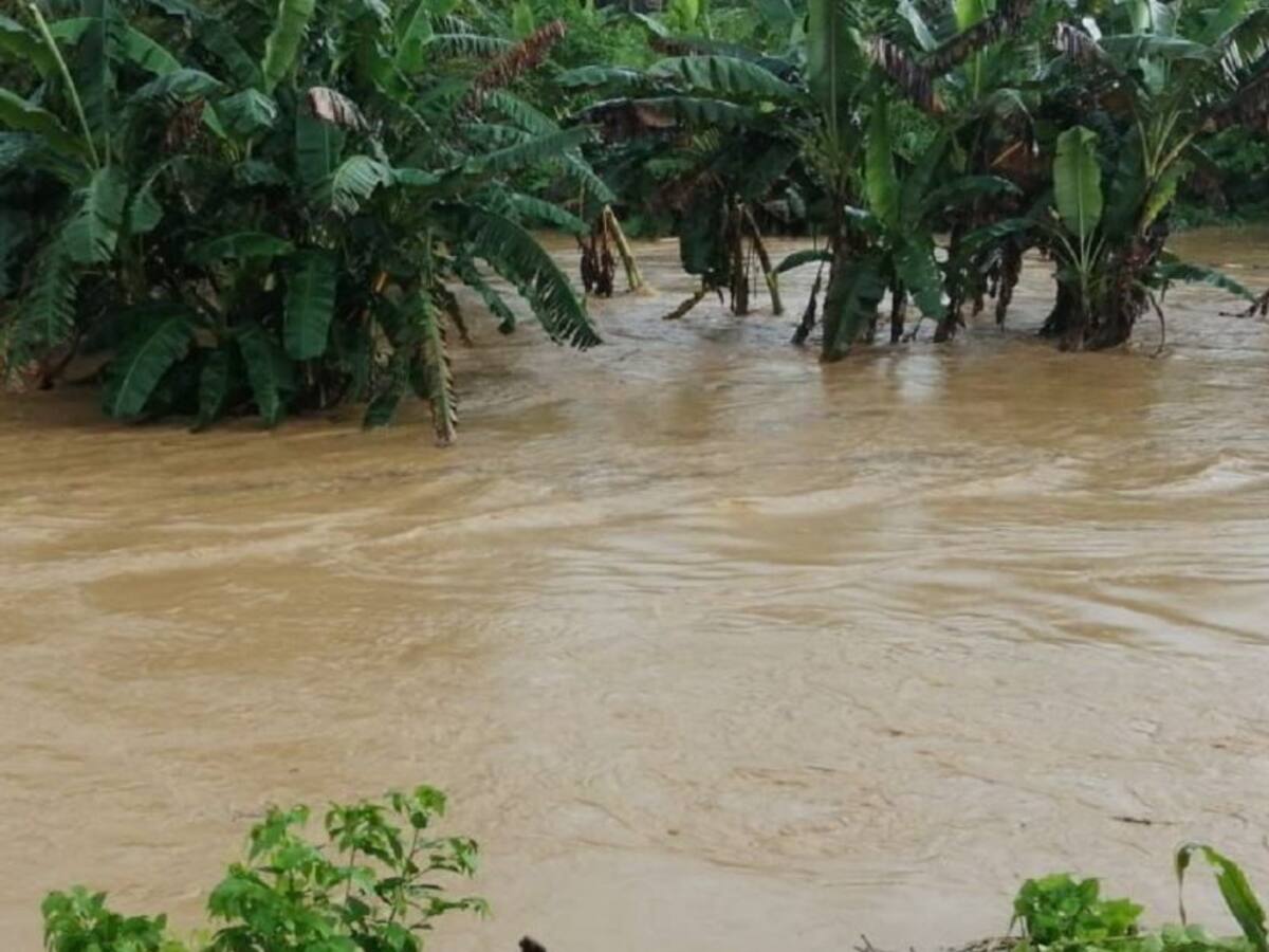 Lluvias generaron desbordamientos de arroyos en Clemencia, Bolívar