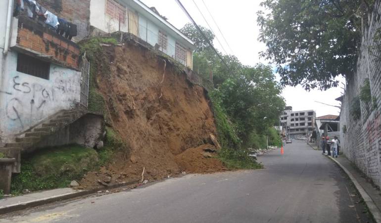 Cinco municipios del Quindío en riesgo de deslizamientos
