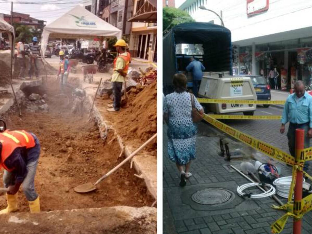 Controladas fugas de agua en dos sectores del centro