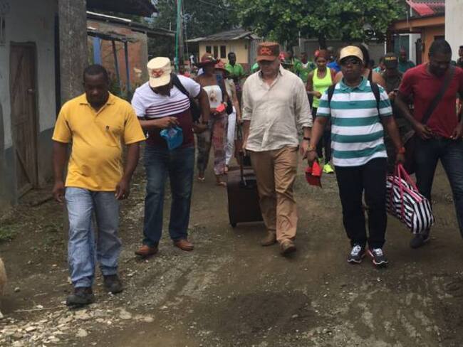 Los mandatarios y el alcalde de Nuquí identificaron la necesidad de mejora en las vías antes de pensar en el puerto.