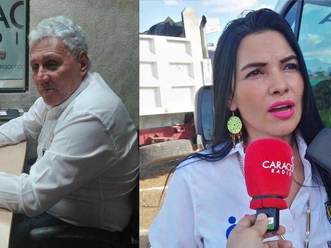 Cesar Omar Rojas Ayala alcalde de Cúcuta e Isabel Márquez Rubio secretaria de equidad de género.