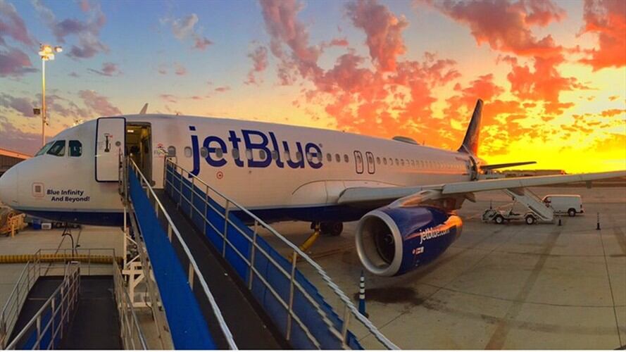 Aerolínea Jet Blue/ Imagen de referencia. Foto: Twitter/ @JetBlue.