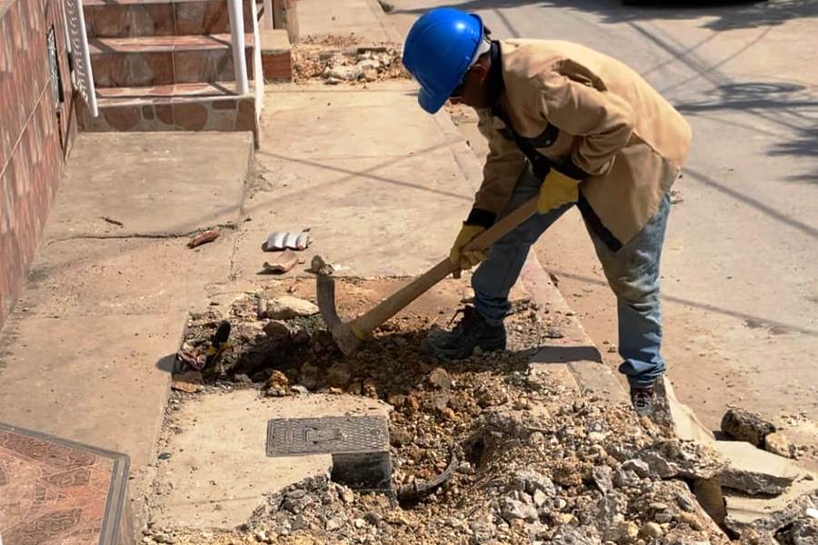 Avanza renovación de redes en Pasacaballos en el occidente de Cartagena