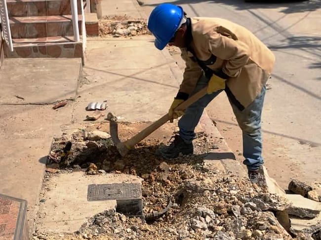 Avanza renovación de redes en Pasacaballos en el occidente de Cartagena