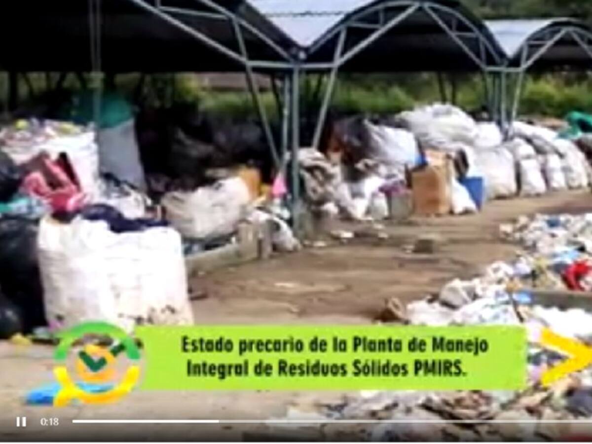 El drama de Calima, le dejaron 4000 toneladas de basura en su PMIRS