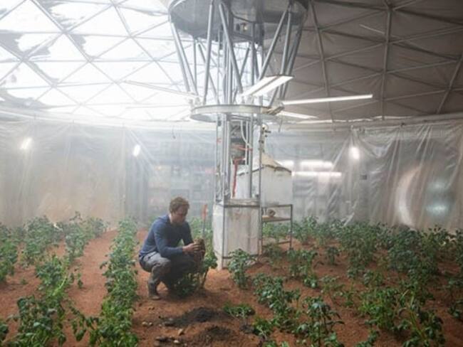 Arroz editado genéticamente puede sobrevivir en suelo marciano. Escena de la película The Martian 20TH CENTURY FOX 27/4/2023