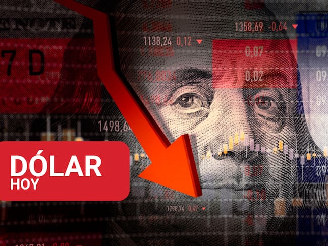 Fluctuación del dólar estadounidenses con tendencia a la caída (Foto vía Getty Images)