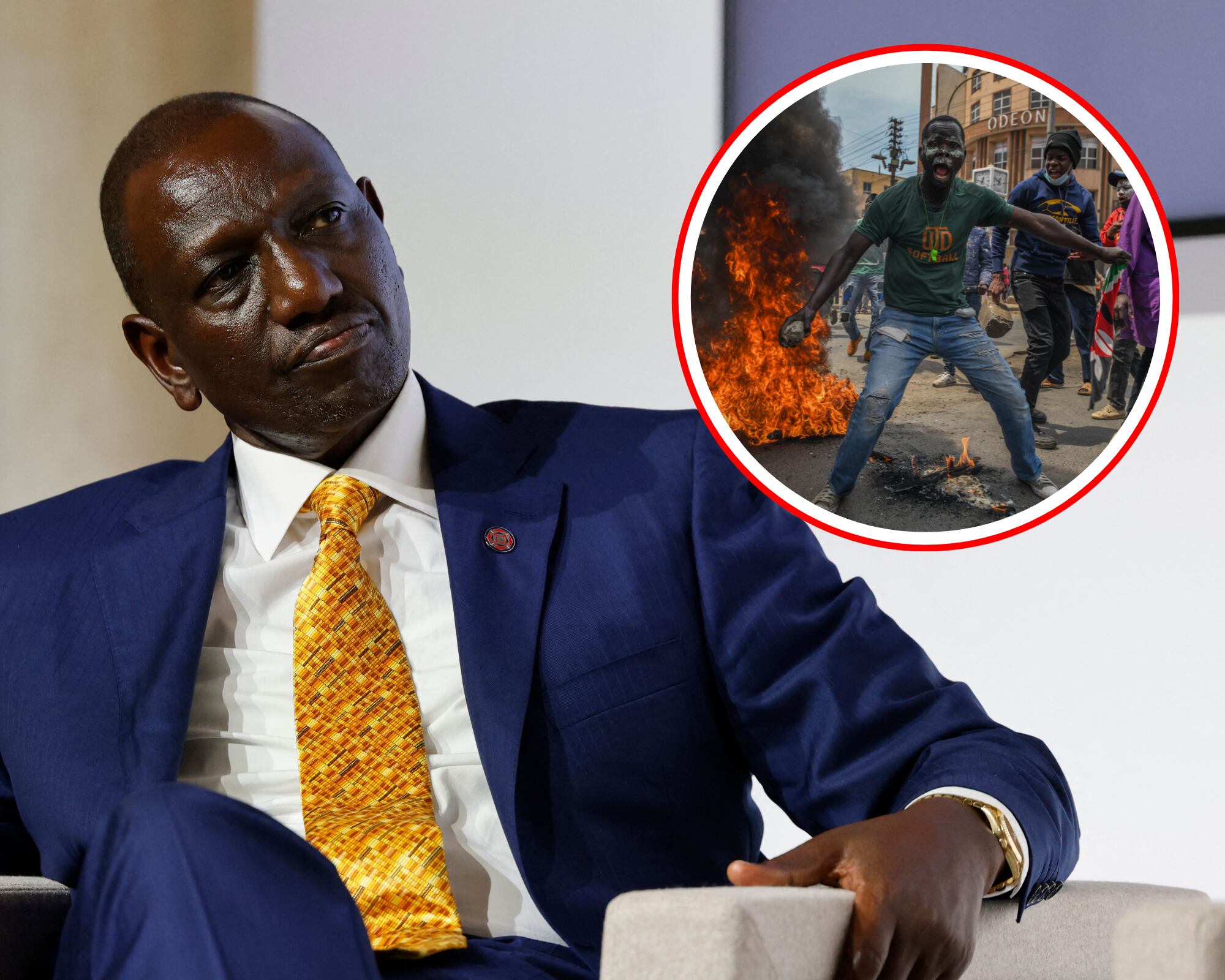 Las protestas contra el gobierno de William Ruto estallaron luego de que se presentara un proyecto de ley con el que se aumentaban los impuestos.
(Foto: Getty / Caracol Radio )