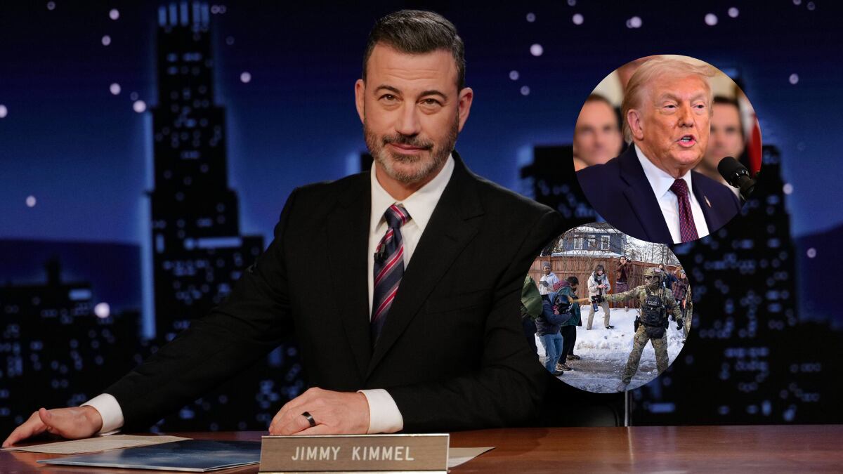 Jimmy Kimmel le ofrece uno de sus premios a Donald Trump si retira al ICE de Minnesota (créditos: GettyImages)
