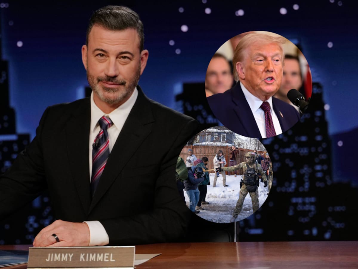 Presentador Jimmy Kimmel le ofrece uno de sus premios a Donald Trump si retira al ICE de Minnesota