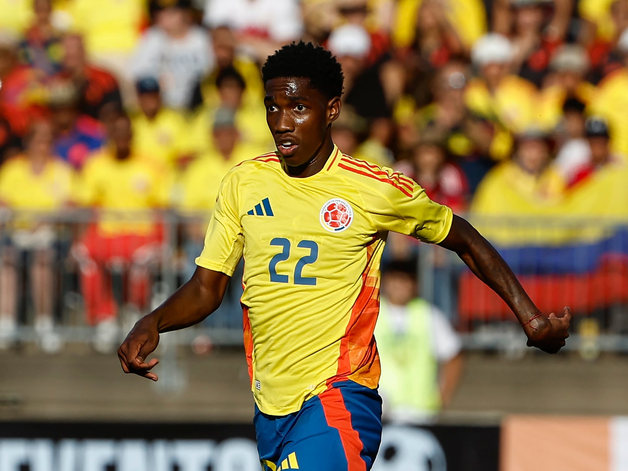 Yaser Asprilla, jugador de la Selección Colombia. (Photo By Winslow Townson/Getty Images)