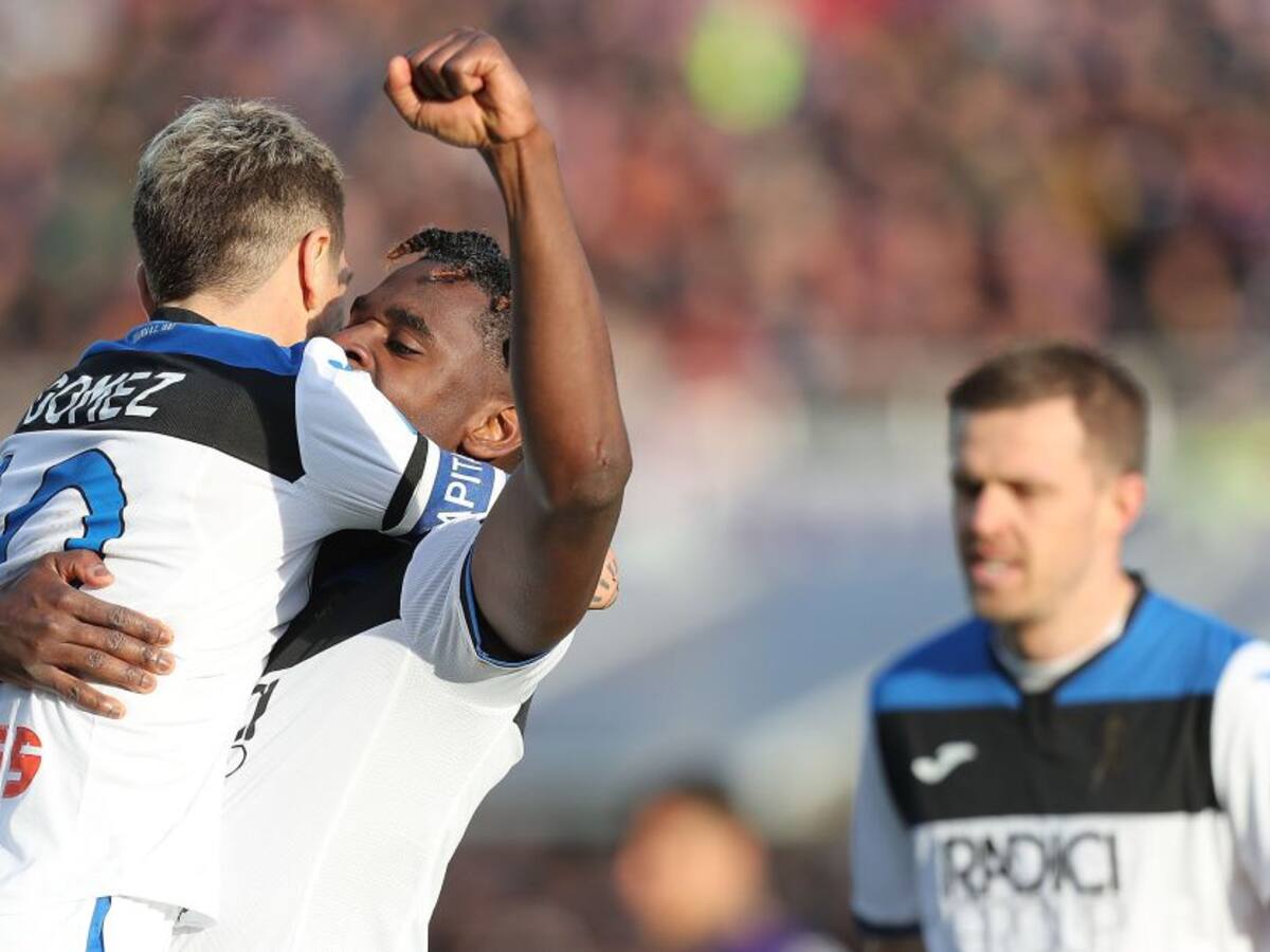 Luego de 27 años Atalanta volvió a ganar en Florencia con gol de Zapata