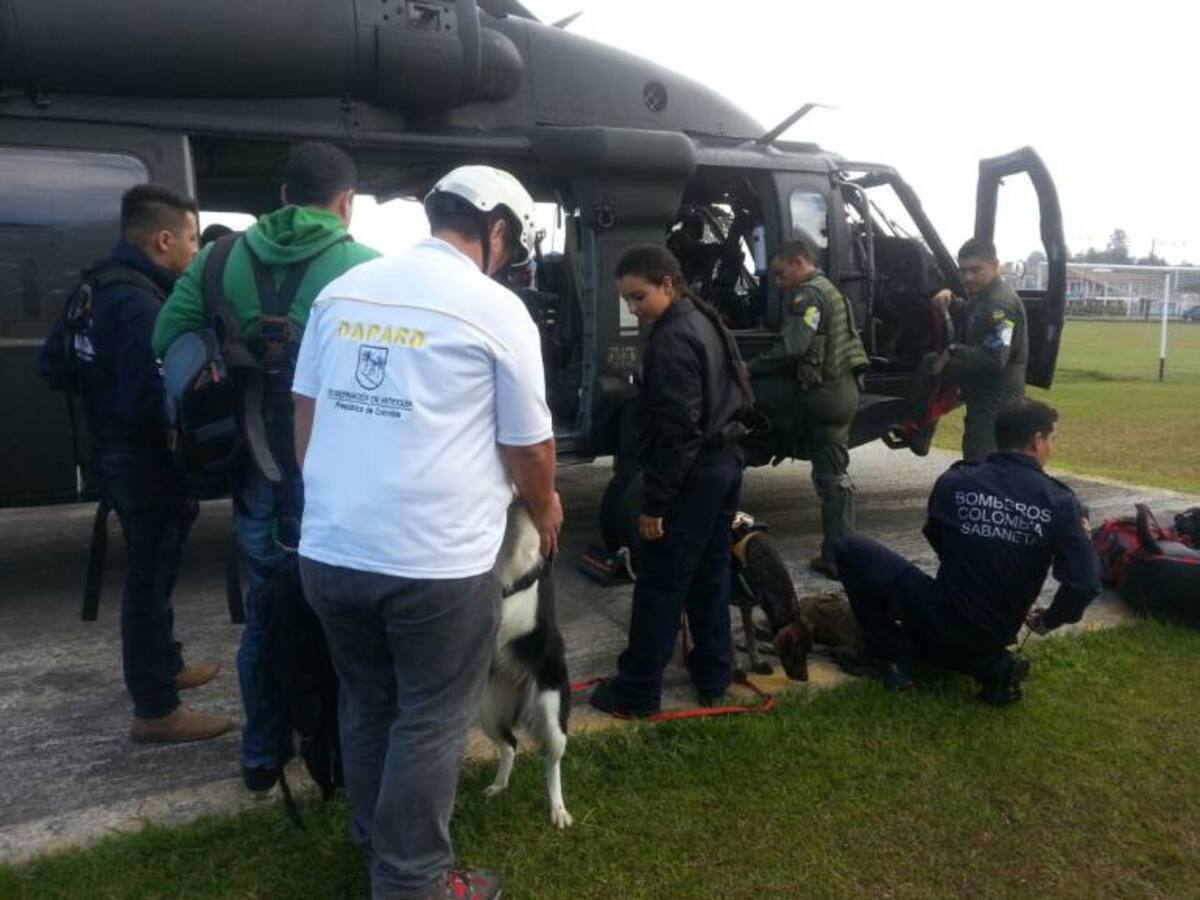 Con caninos reanudan búsqueda de desaparecido en San Carlos, Antioquia