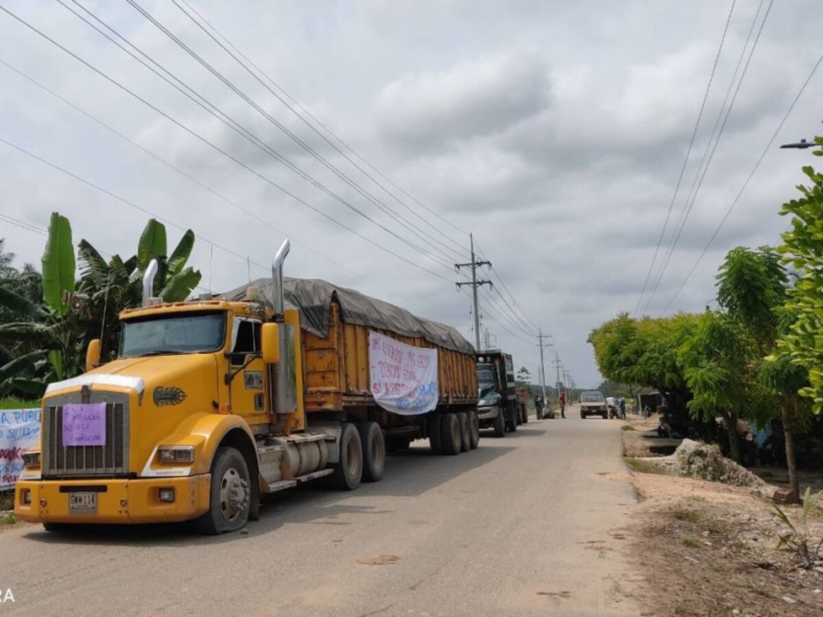 Bloqueada vía Tibú por protestas de cocaleros