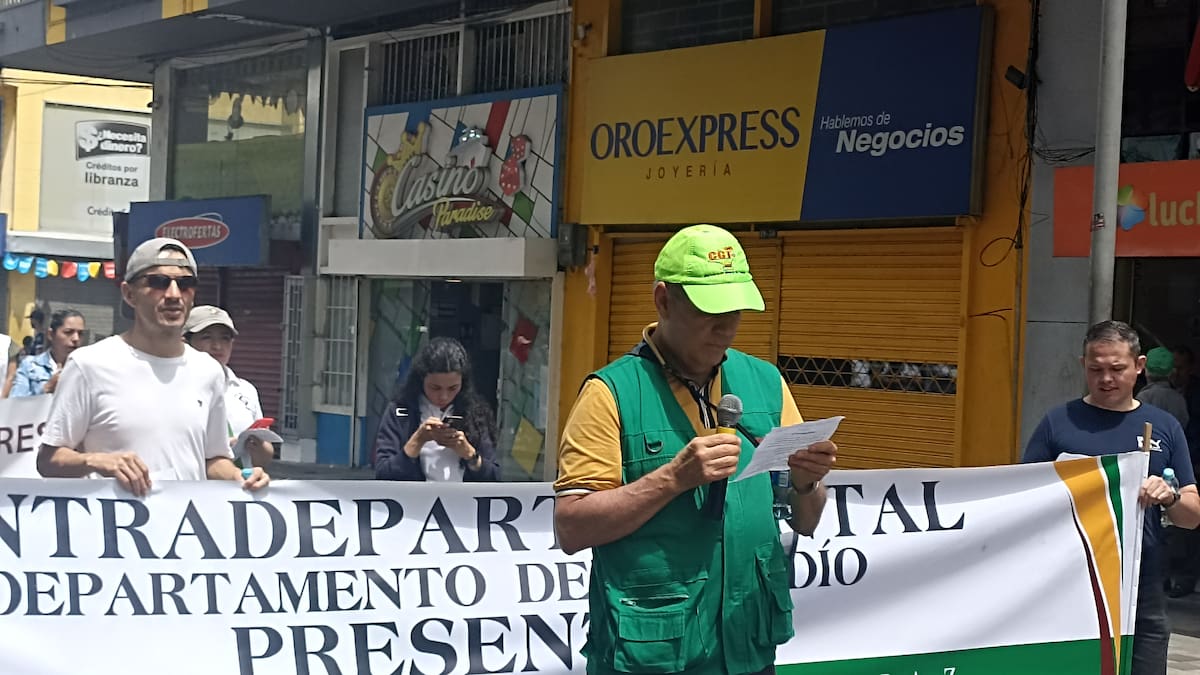 Hugo León Echeverry, presidente CGT, Quindío
