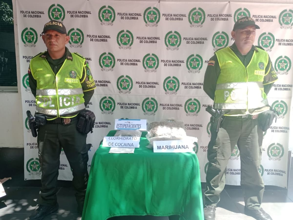 Más de 1600 gramos de marihuana y 88 de cocaína fueron incautados en el oriente de Caldas
