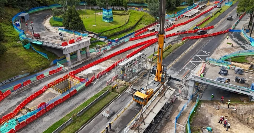 Puente de la carrera Séptima con calle 100. Foto: Alcaldía de Bogotá