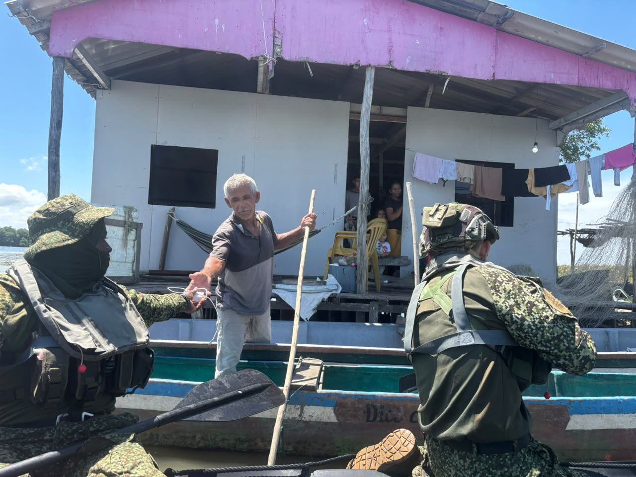 Fuerza Pública refuerza operaciones de seguridad en la Ciénaga Grande de Santa Marta. Foto: Fuerzas Militares