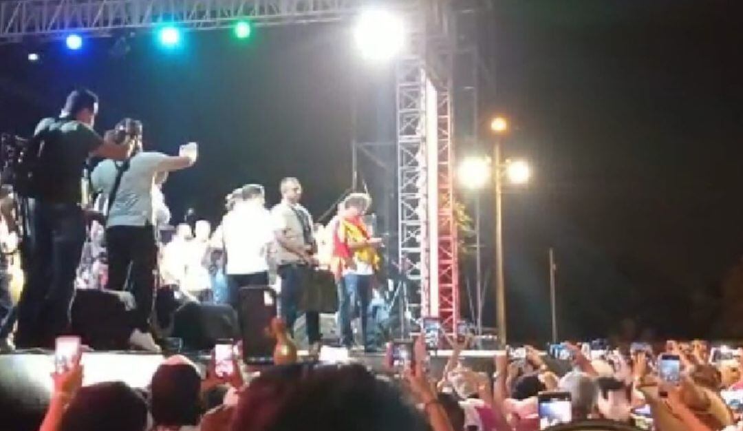 Gustavo Petro durante su discurso