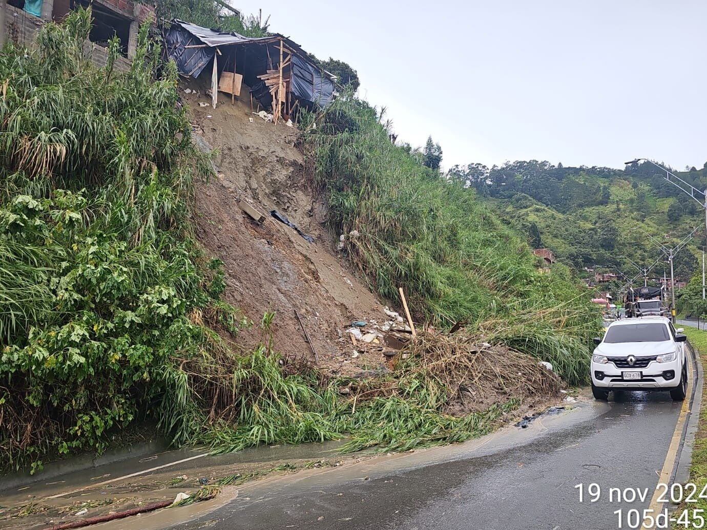 Emergencia por lluvias en Medellín- foto DAGRD
