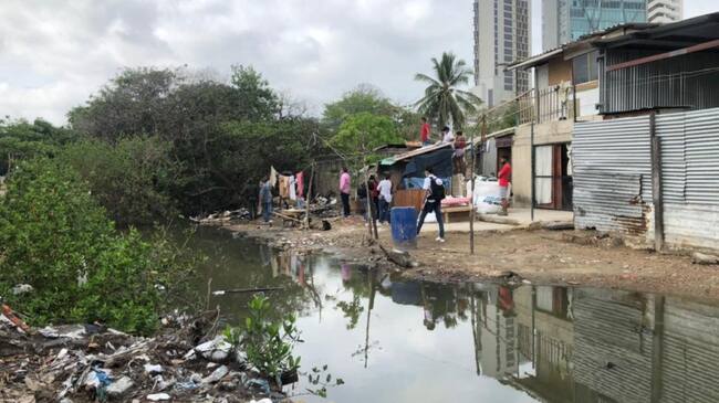 El área ubicada al final del callejón Nuevo Dandy sobre la ciénaga de Las Quintas fue rellenada ilegalmente