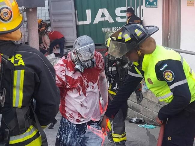 Emergencia en empresa de La Estrella- foto bomberos
