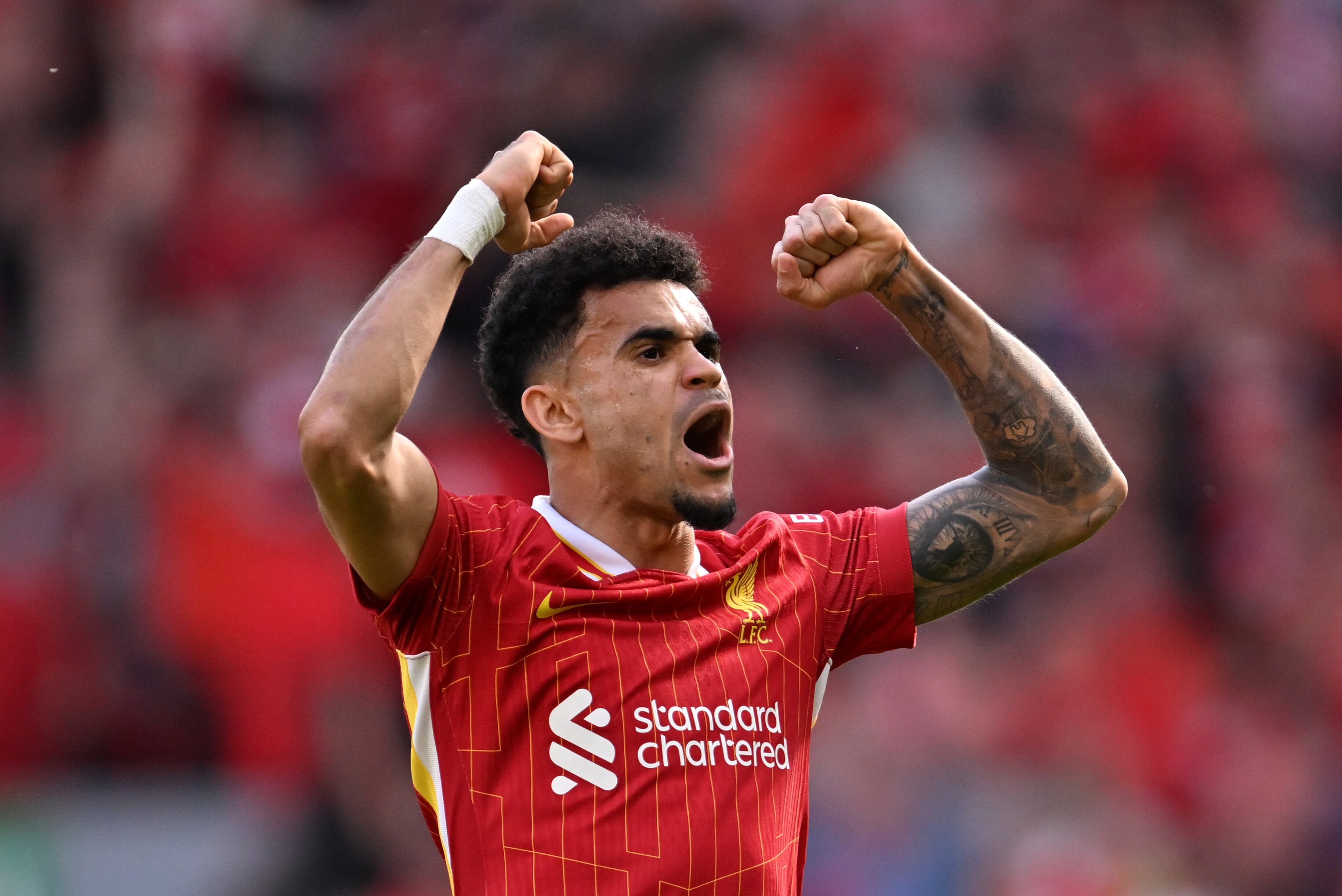 Luis Díaz, delantero de Liverpool. (Photo by Liverpool FC/Liverpool FC via Getty Images)