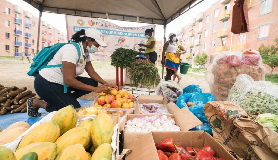Esta comunidad aprovechó para comprar productos agrícolas frescos de calidad a bajos precios